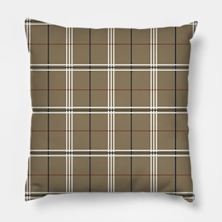 Dark Elm Plaid Pillow