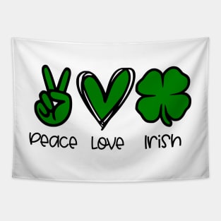 Peace Love Irish Tapestry