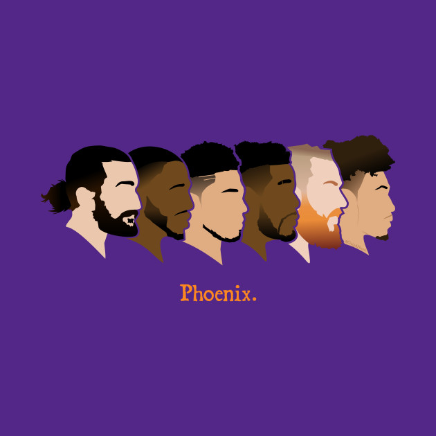 Phoenix Suns Profile Dark - Phoenix Suns - Phone Case