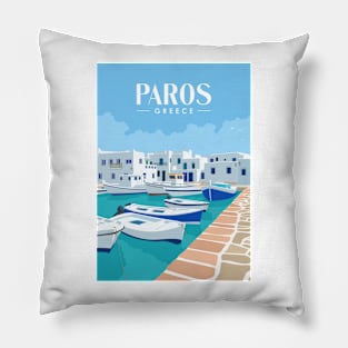 Paros greece Pillow