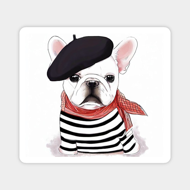 Frenchy Dog Magnet by Cringe-Designs