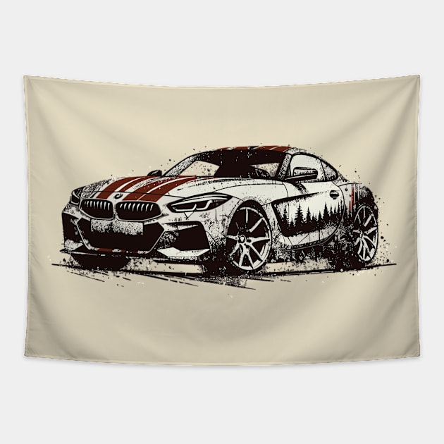 BMW Z4 Tapestry by Vehicles-Art