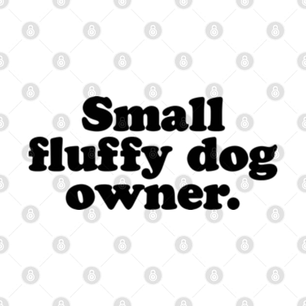 Small fluffy dog owner. [Black Ink] by MatsenArt