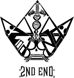 Official :2nd End; Black Crown Logo Magnet