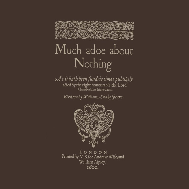 Shakespeare, Much adoe about nothing. Dark clothes version by bibliotee