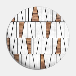 Mid-Century Modern Pattern No.4 - Concrete and Wood Pin