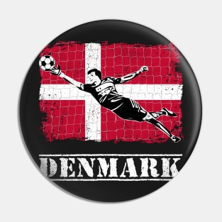 Denmark Soccer Goalie Goal Keeper Shirt Pin