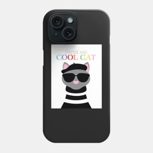 beatnik cat Phone Case