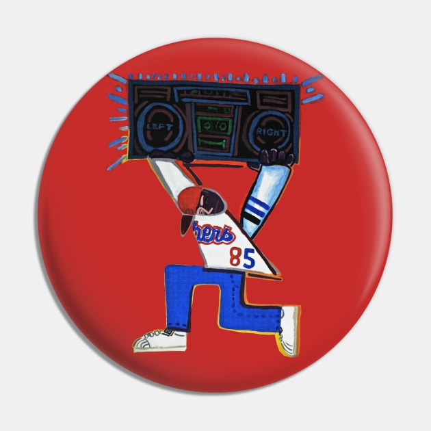 Boom Box Pin by SPINADELIC