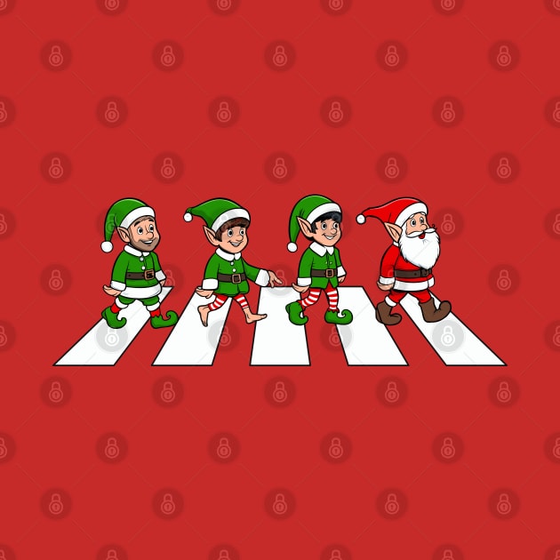 Santa and Elves - Abbey Road Christmas by TwistedCharm