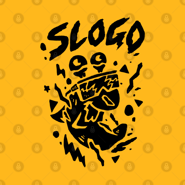 Slogo logo in black by Sketchy