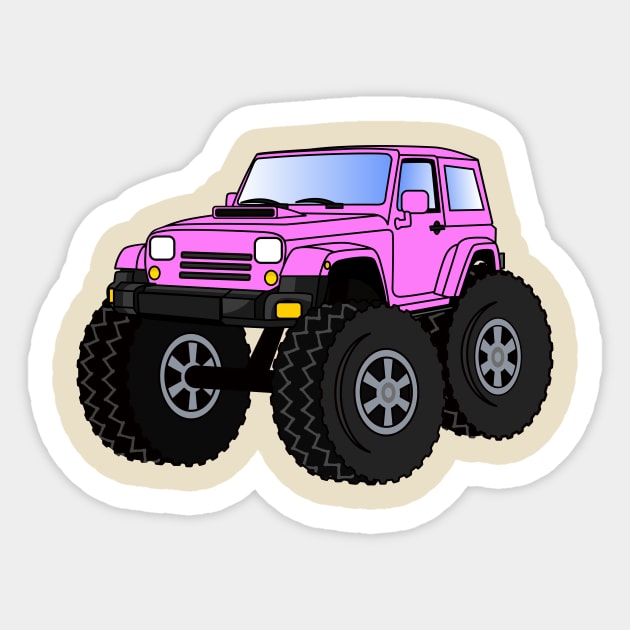 Monster Truck Pink Stock Illustrations – 47 Monster Truck Pink