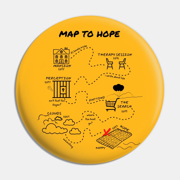 Map to Hope Pin by Lottz_Design 