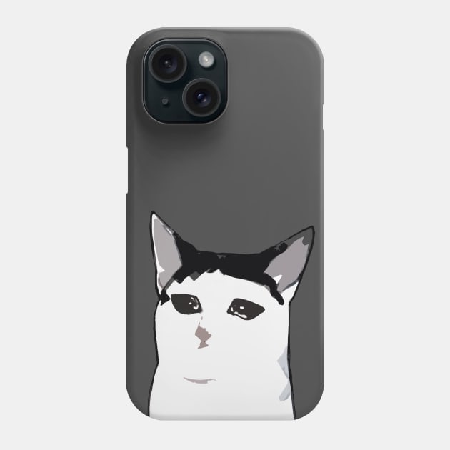 Sad Cat Meme Phone Case by vsock