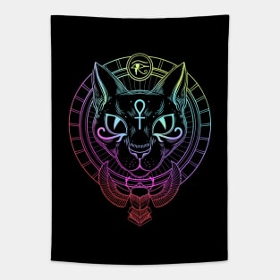 Bastet. Egyptian cat goddess Tapestry