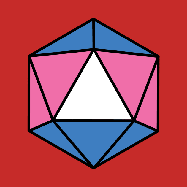 Trans Pride D20 by bones