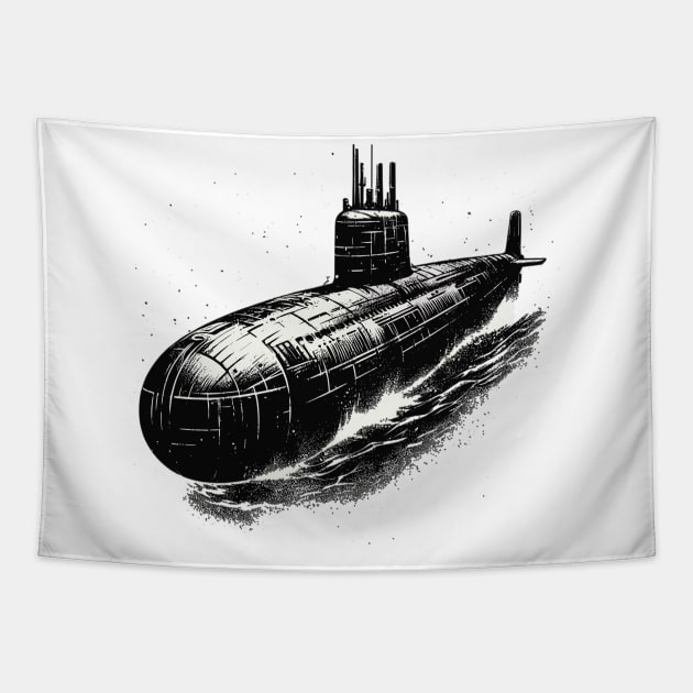 Submarine Tapestry by Vehicles-Art