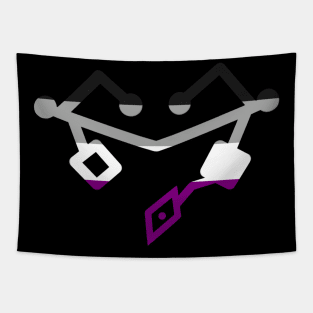 Asexual Pride Heart Tapestry