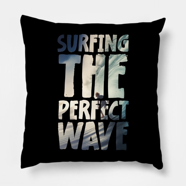 Surfing the perfect wave Pillow by star trek fanart and more