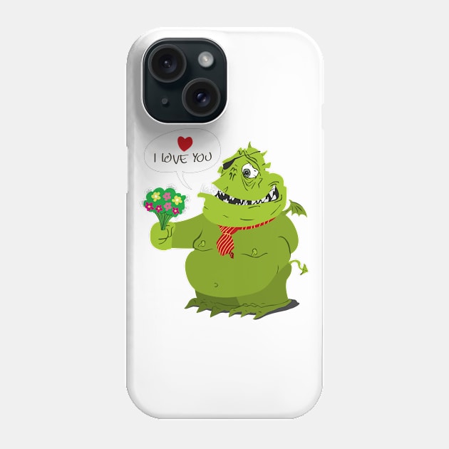 Valentine's Day - Sweet Monster Phone Case by GNDesign