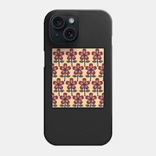 Poppies in a row Phone Case