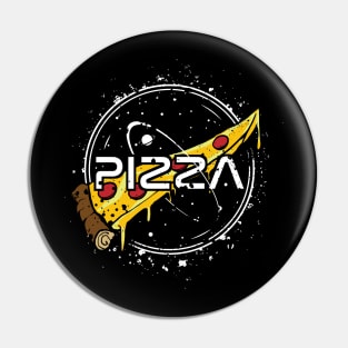 Funny Slice Of Pizza Nasa Parody Pin