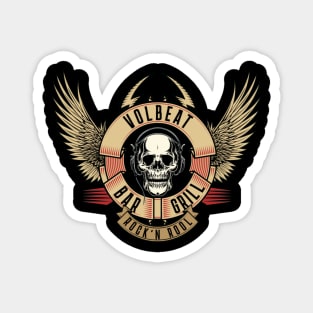 one skull and wings volbeat Magnet