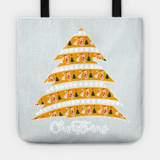 Celebrating Christmas tree t-shirt Tote