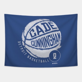 Cade Cunningham Detroit Basketball Tapestry