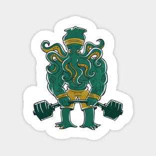 Cthulhu lifting weights Magnet