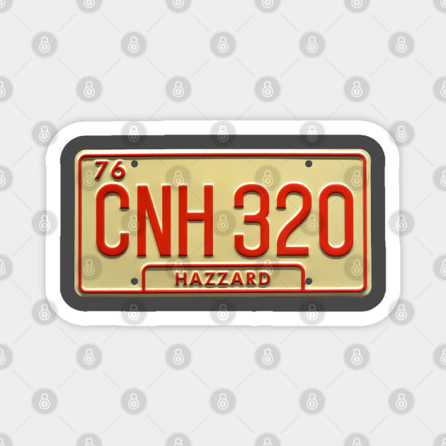 Dukes Of Hazzard General Lee License Plate Dukes Of Hazzard Magnet Teepublic 9753