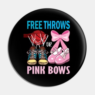 Free throws or pink bows basketball gender reveal gift... Pin