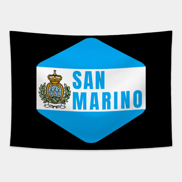 San Marino Coat Of Arms Tapestry by footballomatic