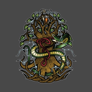 Yggdrasil Ragnarok (Full Color) T-Shirt