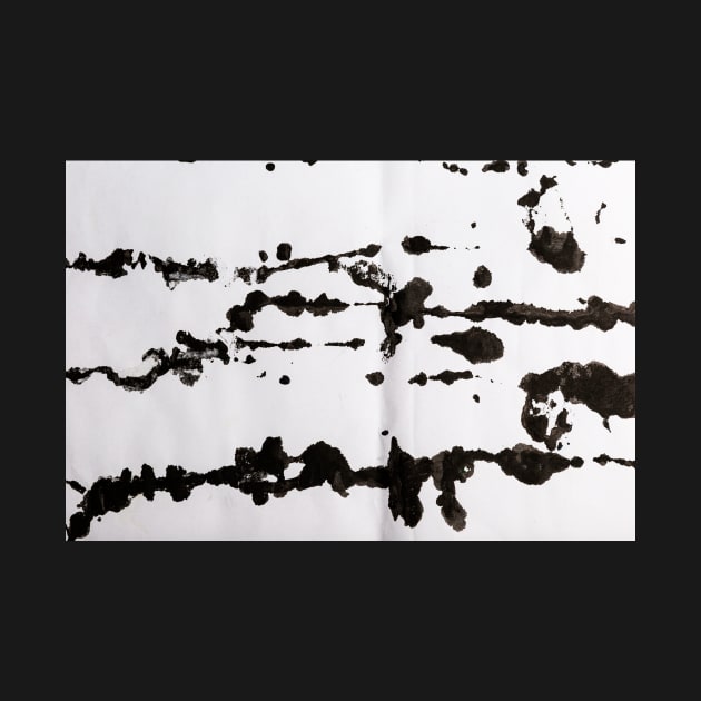 Black Ink Splatter - Alternative III by textural