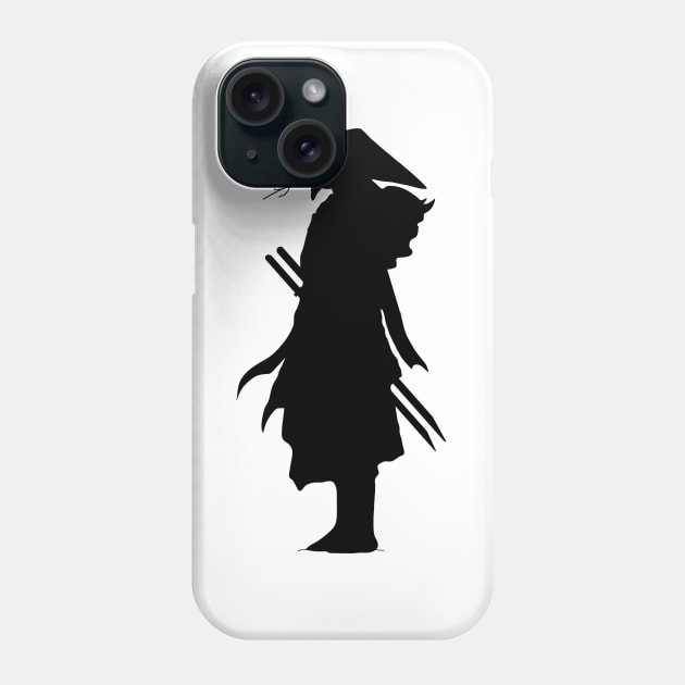 Samurai silouhette Phone Case by pepques