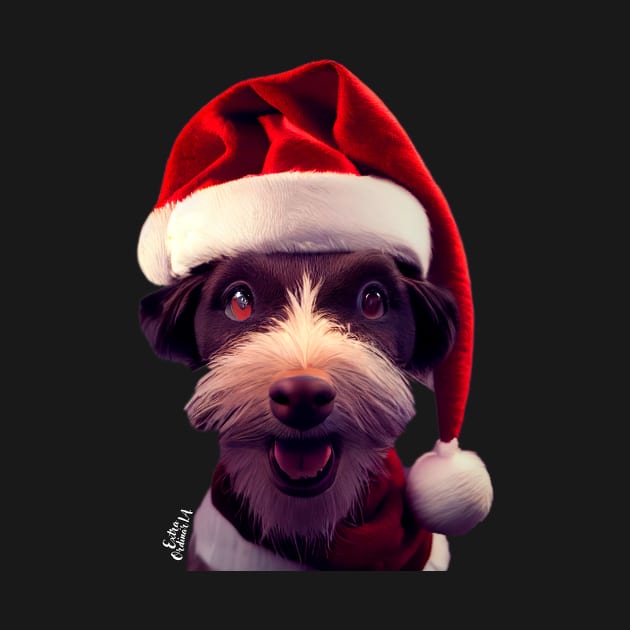 Christmas Funny dog by extraordinar-ia