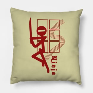 Stickman Ninja Pillow