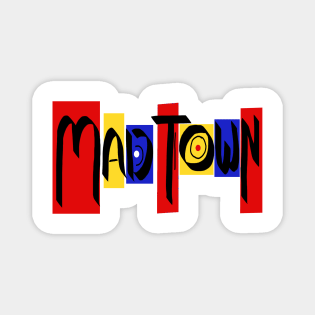 MAD TOWN STUDIO 2 (F&B) Magnet by madtownstudio3000