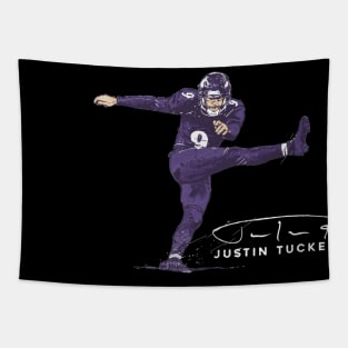 Justin Tucker Baltimore Golden Leg Tapestry