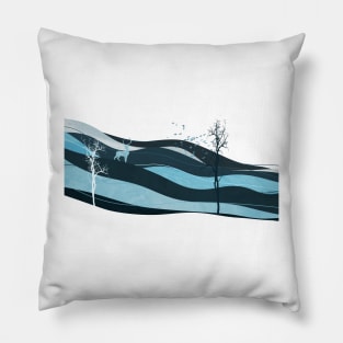 Deer in the mountains Pillow