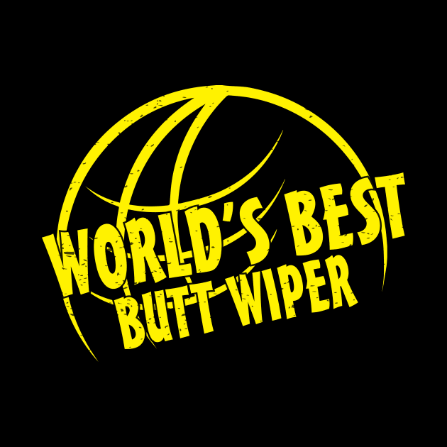 Best Butt Wiper CNA Nursing Funny Humor Globe by Mellowdellow