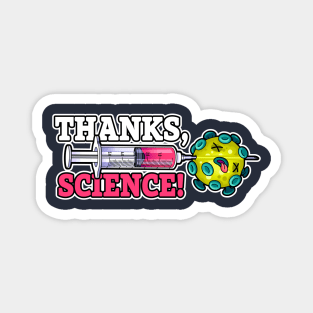 Thanks Science Covid Vaccine Syringe Magnet