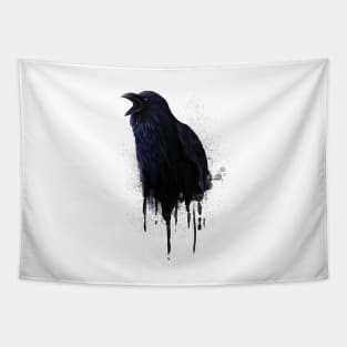 Dripping crow Tapestry