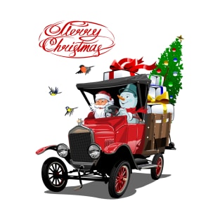 Cartoon christmas truck T-Shirt