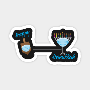 Social distance Happy Hanukkah Magnet