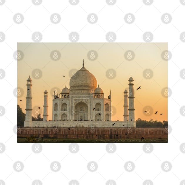 Taj Mahal at Sunset 01 by fotoWerner