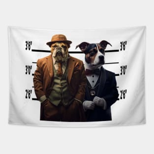 Dog Gangsters Usual Suspects Tapestry