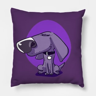 purple puppy sweet dog funny cartoon Pillow
