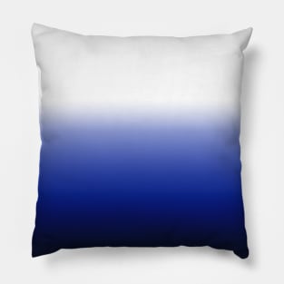 Blue White Gradient Pattern Print Pillow